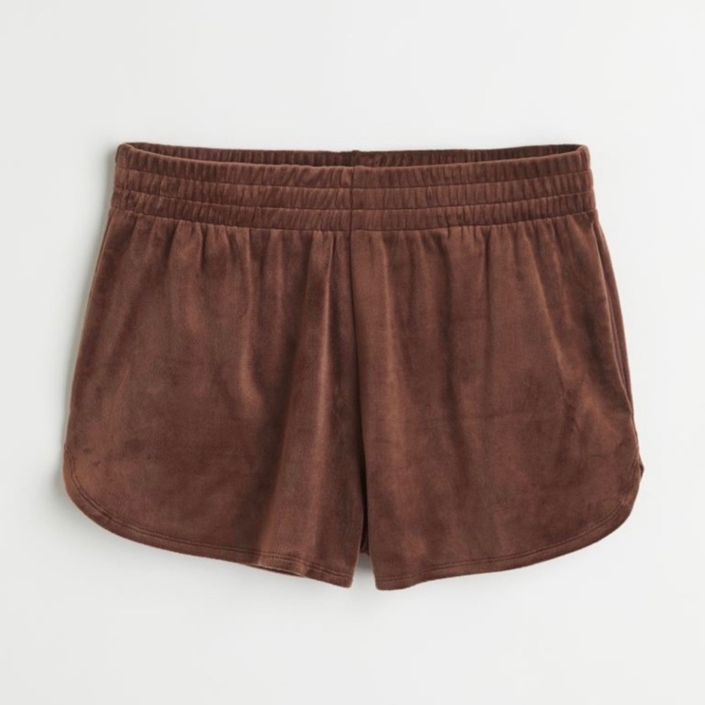 High waist Velour Shorts with pockets by H&M Divided size XL